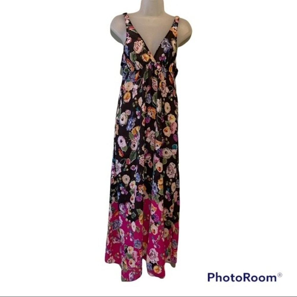 Oscar de l Renta Pink Label Floral Nightgown, Size Medium - Picture 3 of 5